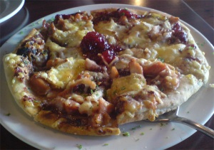 Chicken Cranberry Pizza with Brie